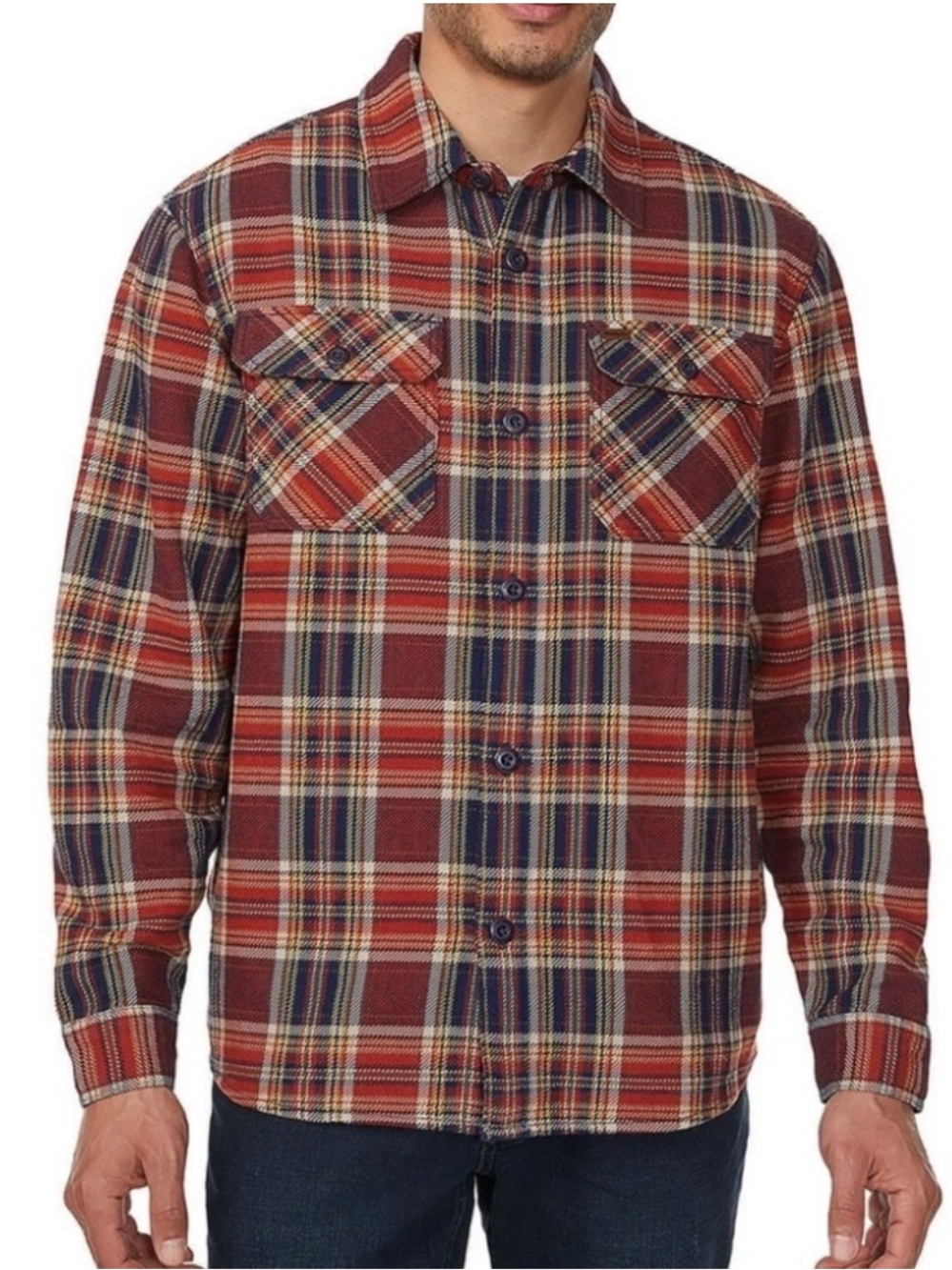 Buffalo David Bitton Red and Blue Plaid Shirt